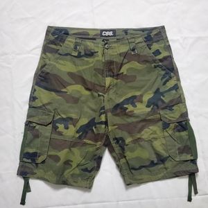 🩳 CSG Men’s Cargo Shorts – Army Green Camo, Size 40 Waist